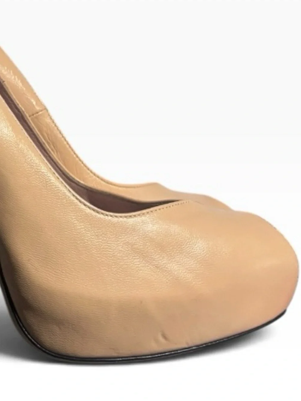 Stuart Weitzman Victoria Leather Colorblock Peep-Toe Platform Stiletto Pumps